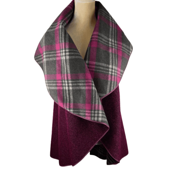 Jerry T women's pink reversible cape size L - Picture 1 of 3